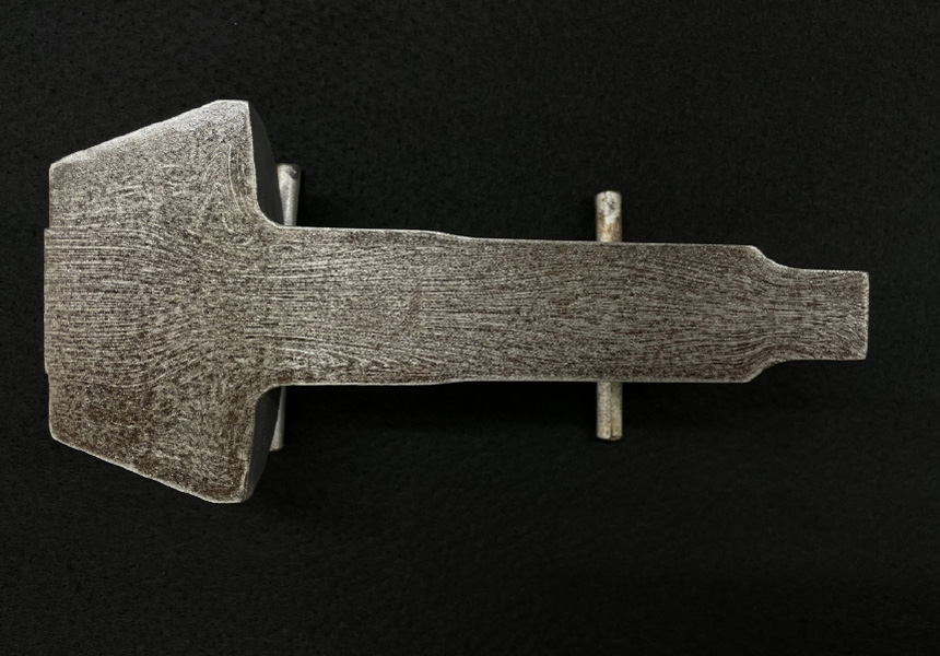 ハンマーによる抜勾配工法イメージ